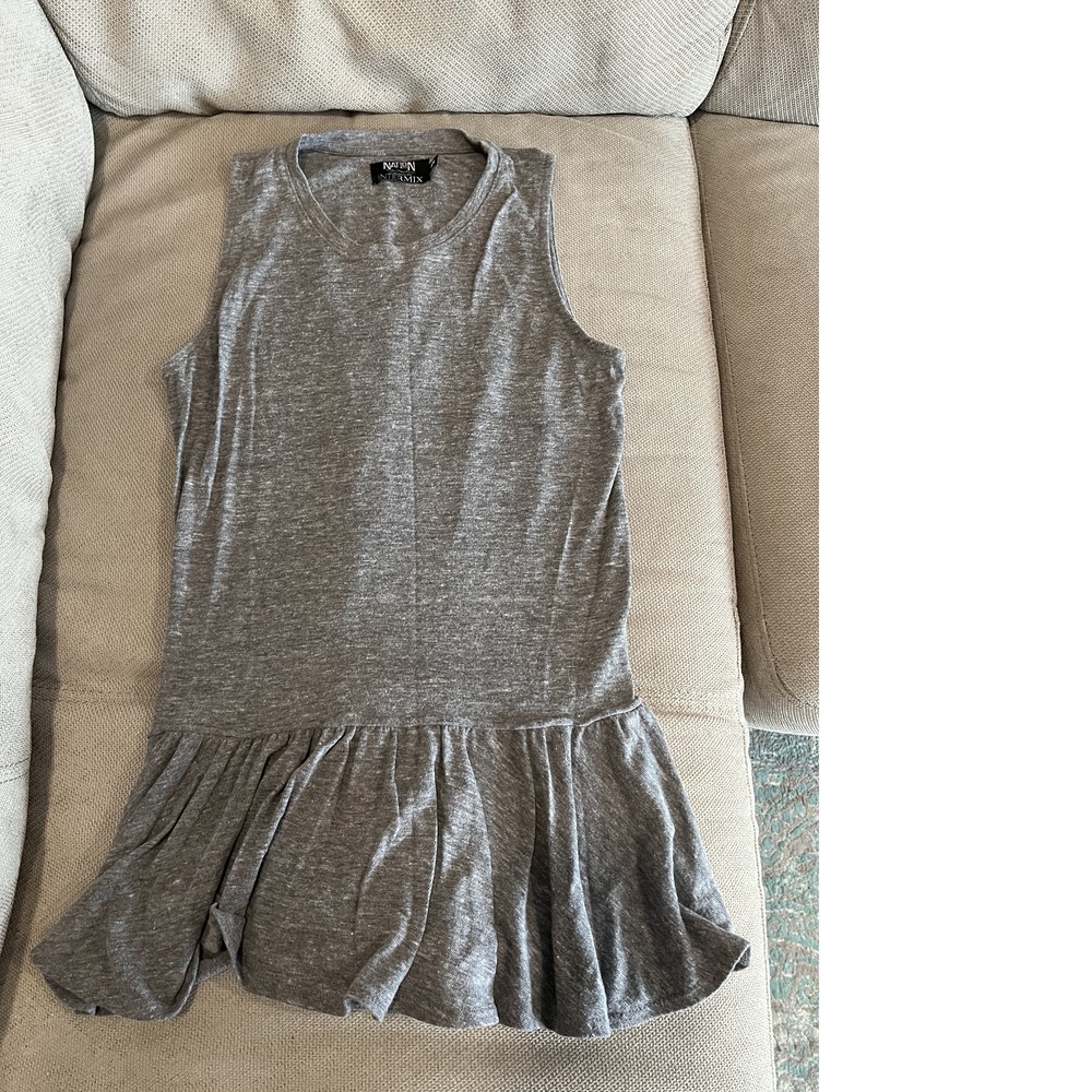 NWOT Intermix long tank with flared bottom